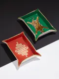 Jonathan Adler Поднос декоративный фарфоровый Snake, 18 x 13 см — фото 5