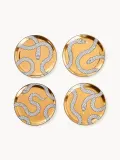 Jonathan Adler Набор подставок Eden, фарфор с позолотой, 4 шт — фото 1