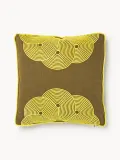 Jonathan Adler Подушка декоративная Pompidou, Ш 45 × Д 45 см, Светлый жёлтый — фото 1