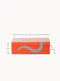 Jonathan Adler Коробка для хранения ручной работы Eden, Ш 20 × Г 10 см, Оранжевый — фото 2