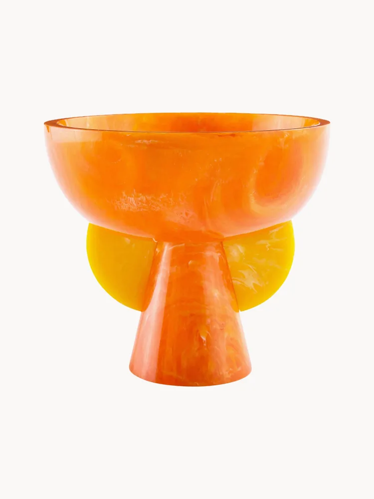 Jonathan Adler Миска декоративная Como с мраморным рисунком, диаметр 23 см