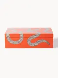 Jonathan Adler Коробка для хранения ручной работы Eden, Ш 25 × Г 15 см, Оранжевый — фото 1