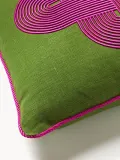 Jonathan Adler Подушка декоративная Pompidou, Ш 45 × Д 45 см, Зелёный — фото 4