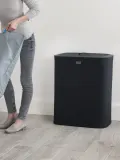 Joseph Joseph Корзина для белья Tota с двумя отделениями, 2 x 45 л, 45 л, Чёрный — фото 5