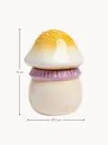 &klevering Коробка для хранения Magic Mushroom из доломита с крышкой, Ø 12 × В 15 см, Бледный розовый — фото 2