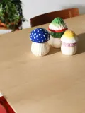 &klevering Коробка для хранения Magic Mushroom из доломита с крышкой, Ø 12 × В 15 см, Бледный розовый — фото 8
