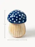 &klevering Коробка для хранения Magic Mushroom из доломита с крышкой, Ø 13 × В 17 см, Синий — фото 3