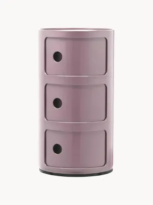 Kartell Столик приставной Componibili, 3 модуля, Ø 32 × В 59 см, Лавандовый