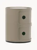 Kartell Столик приставной Componibili, 2 модуля, Ø 32 × В 40 см, Greige — фото 3