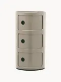 Kartell Столик приставной Componibili, 3 модуля, Ø 32 × В 59 см, Greige — фото 1