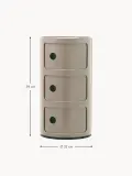 Kartell Столик приставной Componibili, 3 модуля, Ø 32 × В 59 см, Greige — фото 2