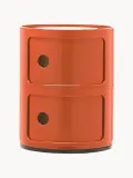 Kartell Столик приставной Componibili, 2 модуля, Ø 32 × В 40 см, Оранжевый — фото 1
