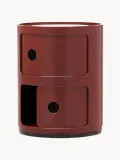 Kartell Столик приставной Componibili, 2 модуля, Ø 32 × В 40 см, Бордовый — фото 4