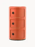 Kartell Столик приставной Componibili, 3 модуля, Ø 32 × В 59 см, Оранжевый — фото 1