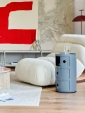 Kartell Столик приставной Componibili, 3 модуля, Ø 32 × В 59 см, Светлый синий — фото 5
