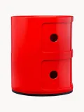 Kartell Столик приставной Componibili, 2 модуля, Ø 32 × В 40 см, Коралловый — фото 3