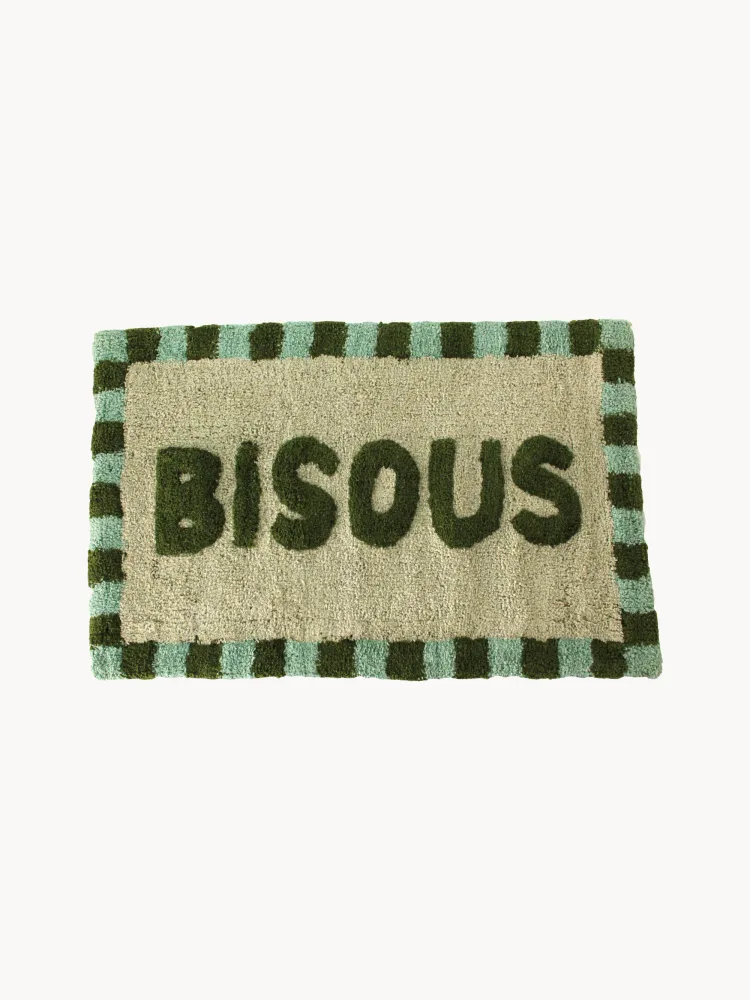 Коврик для ванной Bisous в зелёной гамме