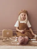 Kids Concept Набор игрушек Kids' Hub доктор, деревянный чемоданчик 20х15х8 см и 7 предметов, бежевый — фото 7