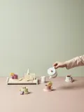 Kids Concept Набор игрушек Kids' Hub чайный сервиз деревянный, 21 предмет, поднос 25х15 см — фото 4