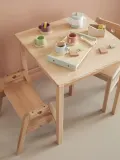 Kids Concept Набор игрушек Kids' Hub чайный сервиз деревянный, 21 предмет, поднос 25х15 см — фото 5
