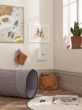 Kids Concept Коврик игровой детский Play круглый стёганый для вигвама, диаметр 98 см, молочно-белый — фото 4