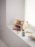 Kids Concept Набор игрушек Kids' Hub инструменты деревянные в ящике 23х15х14 см, 19 предметов — фото 6
