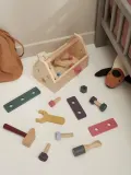 Kids Concept Набор игрушек Kids' Hub инструменты деревянные в ящике 23х15х14 см, 19 предметов — фото 8
