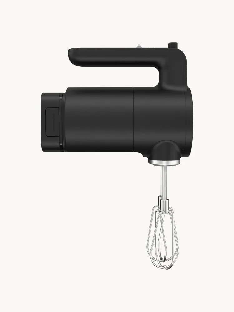 Миксер ручной аккумуляторный KitchenAid Go Cordless с семью скоростями и стальными венчиками, чёрный матовый