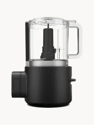 Измельчитель электрический аккумуляторный KitchenAid Go Cordless с ножом и венчиком, две скорости, чёрный матовый