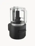 Измельчитель электрический аккумуляторный KitchenAid Go Cordless с ножом и венчиком, две скорости, чёрный матовый — фото 3
