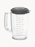 KitchenAid Блендер погружной Classic с мерной чашей 1 л, венчиком и измельчителем, набор 6 предметов, чёрный глянцевый — фото 4
