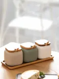 ladelle Набор ёмкостей с подносом Essentials из фарфора, цветной — фото 2
