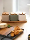 ladelle Набор ёмкостей с подносом Essentials из фарфора, цветной — фото 3