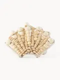 Кольцо для салфеток Les Ottomans Shell из дерева, светлое, набор 2 шт — фото 1