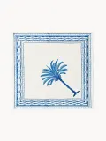 Les Ottomans Салфетка сервировочная The Palms из хлопка с ручной печатью, 40х40 см — фото 1