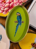 Les Ottomans Поднос декоративный расписной Fauna, 20 x 33 см, Ш 20 × Г 33 см, Зелёный — фото 3