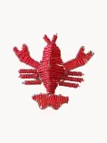 Кольцо для салфеток Les Ottomans Lobster из стеклянных бусин, красное, набор 2 шт — фото 1