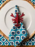 Кольцо для салфеток Les Ottomans Lobster из стеклянных бусин, красное, набор 2 шт — фото 6