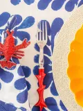 Кольцо для салфеток Les Ottomans Lobster из стеклянных бусин, красное, набор 2 шт — фото 7