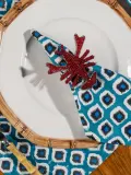 Кольцо для салфеток Les Ottomans Lobster из стеклянных бусин, красное, набор 2 шт — фото 8