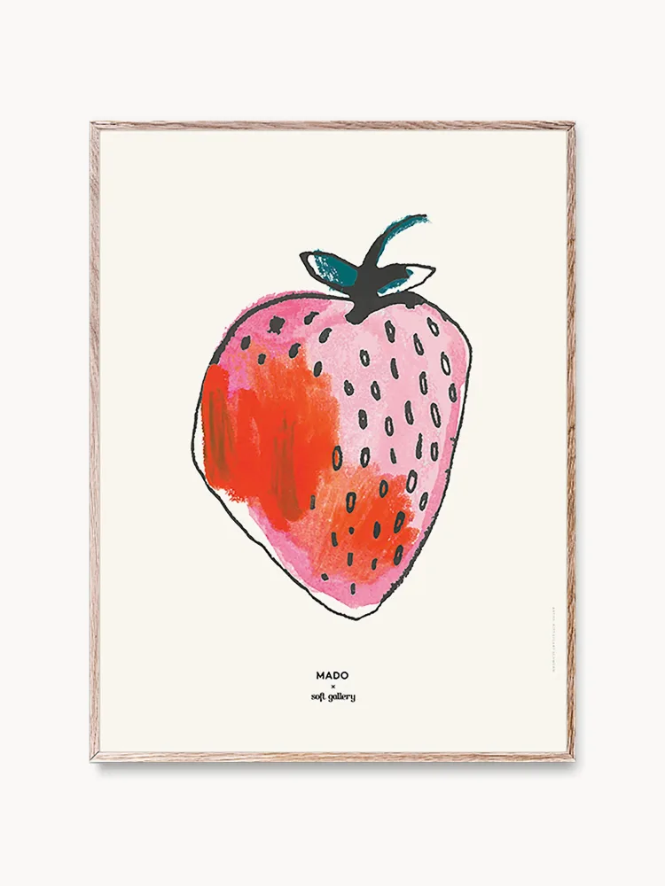 MADO Постер Strawberry, матовая бумага 230 г, 30 x 40 см