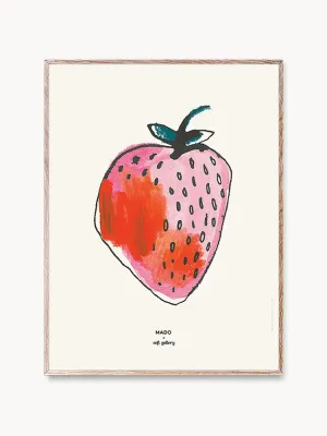 MADO Постер Strawberry, матовая бумага 230 г, 30 x 40 см