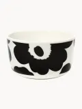 Миска Marimekko Unikko, белая с чёрным узором — фото 1