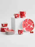 Marimekko Тарелка для завтрака Unikko, Ш 12 × Г 15 см, Белый — фото 5