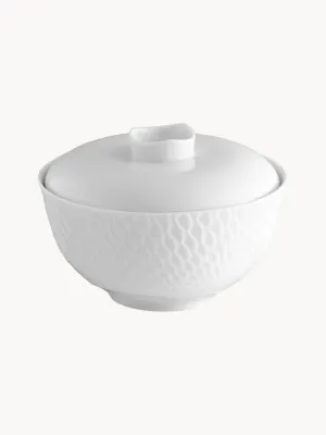 Миска с крышкой Wellenspiel Relief Meissen, фарфор, 13 см