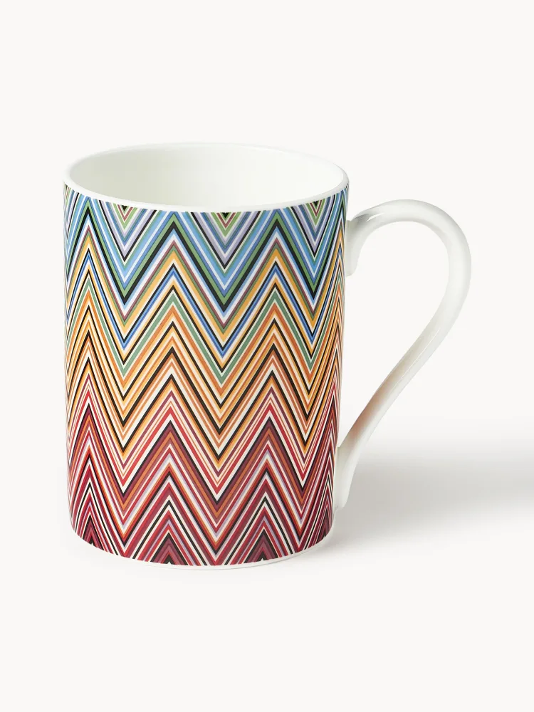 Missoni Кружка Jarris из китайского фарфора, Ø 8 × В 10 см, 370 мл, Белый