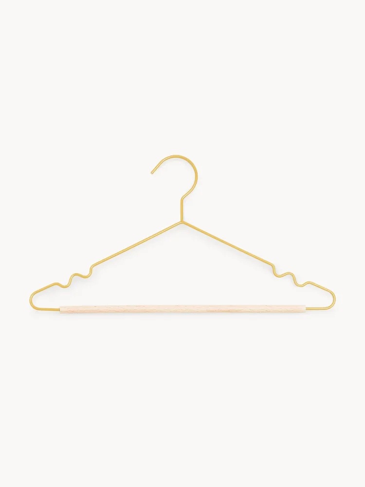 Mustard Made Комплект вешалок-плечиков Adult Top, 10 штук, Ш 39 × В 20 см, Светлый жёлтый