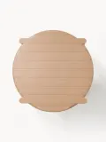 Nardi Садовый приставной столик Doga круглый, Ø 50 × H 40 см, Светлый коричневый — фото 6