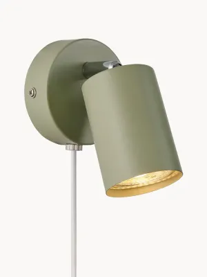 Nordlux Настенный светильник Explore, Ш 8 × Г 15 см, Оливковый зелёный
