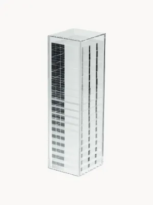 Philippi Настольная игра Wobble Tower Yap — падающая башня из прозрачного акрила, 8х28х8 см, прозрачная
